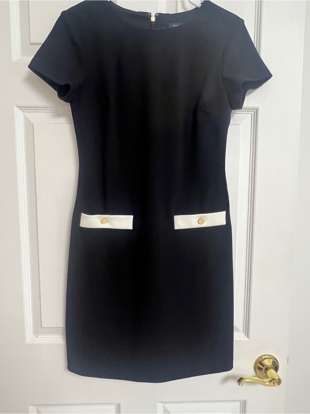 Tommy Hilfiger Black Short-Sleeve Sheath Dress